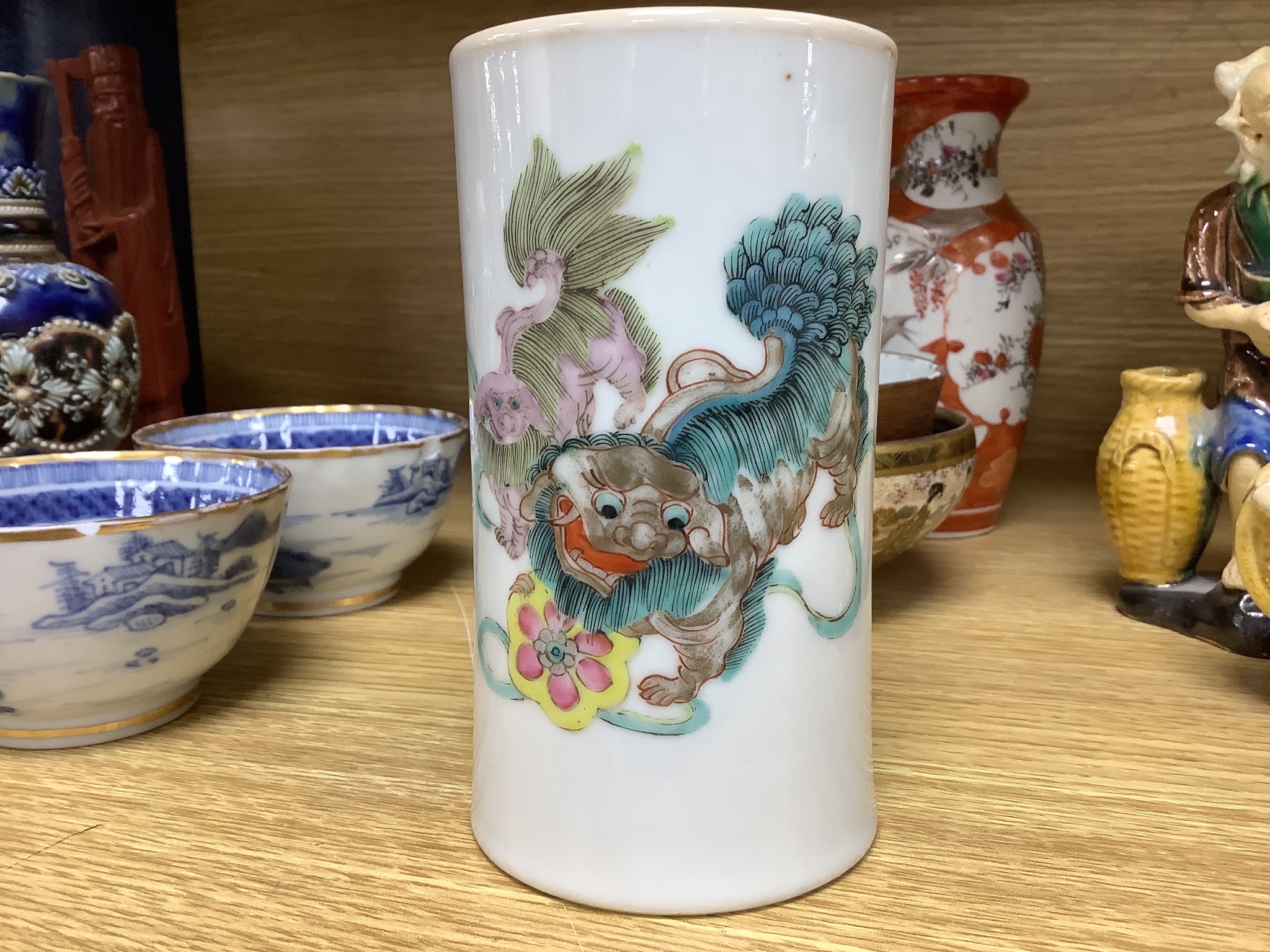 A quantity of mixed Chinese and Japanese ceramics, 19th century and later